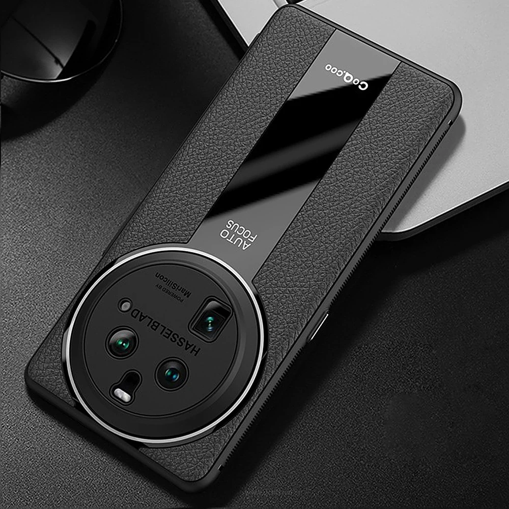 Trova X6 Luxury Litchi Vene Custodia In Silicone Per Oppo Find X6 Pro Ultra-Thin Painting Tpu Cover Coque Per X6Pro