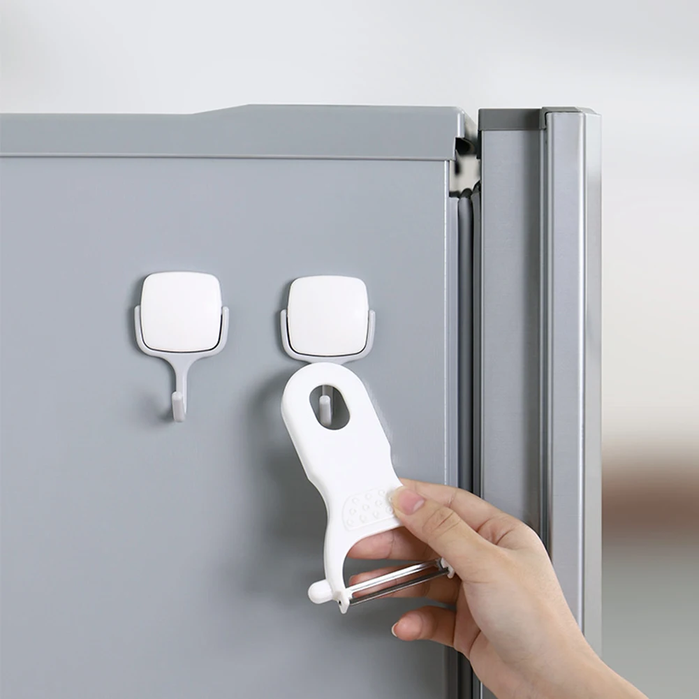 

Home Organizer Magnetic Hooks Holder For Hanging Tool Magnetic Hook Remote Control Storage Shelf Organizer Punch Free Hook