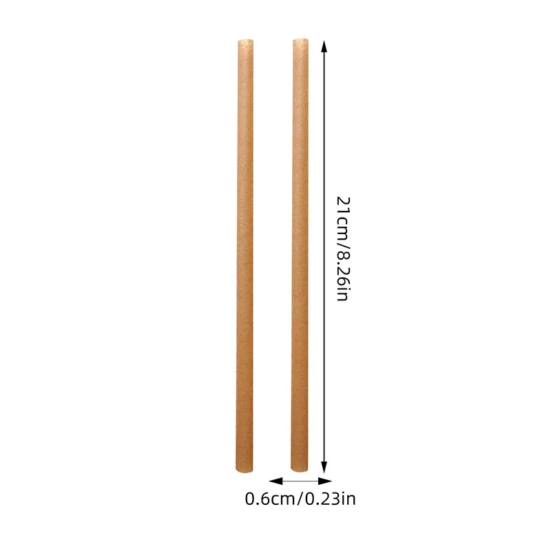 Sugar Cane Straws 21cm Disposable Compostable Drinking Cocktail Straw Kitchen Beverage Accessories Festival Party Kitchen 200Pcs