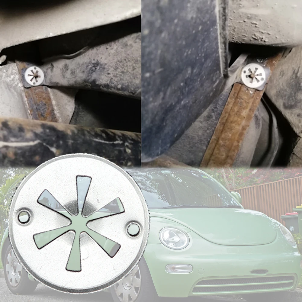 Per Vw New Beetle 1998 1999 2000 - 2010 Car Star Washer Bloccaggio Heat Shield Fasteners Holder Clamping Grommet Rivetti Scarico