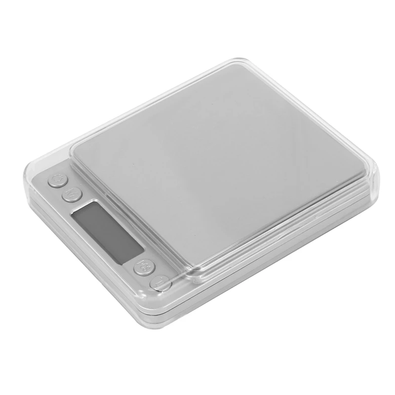 4 개 500G X 0.01G 휴대용 미니 전자 식품 저울 포켓 케이스, 우편물 8 트레이 포함