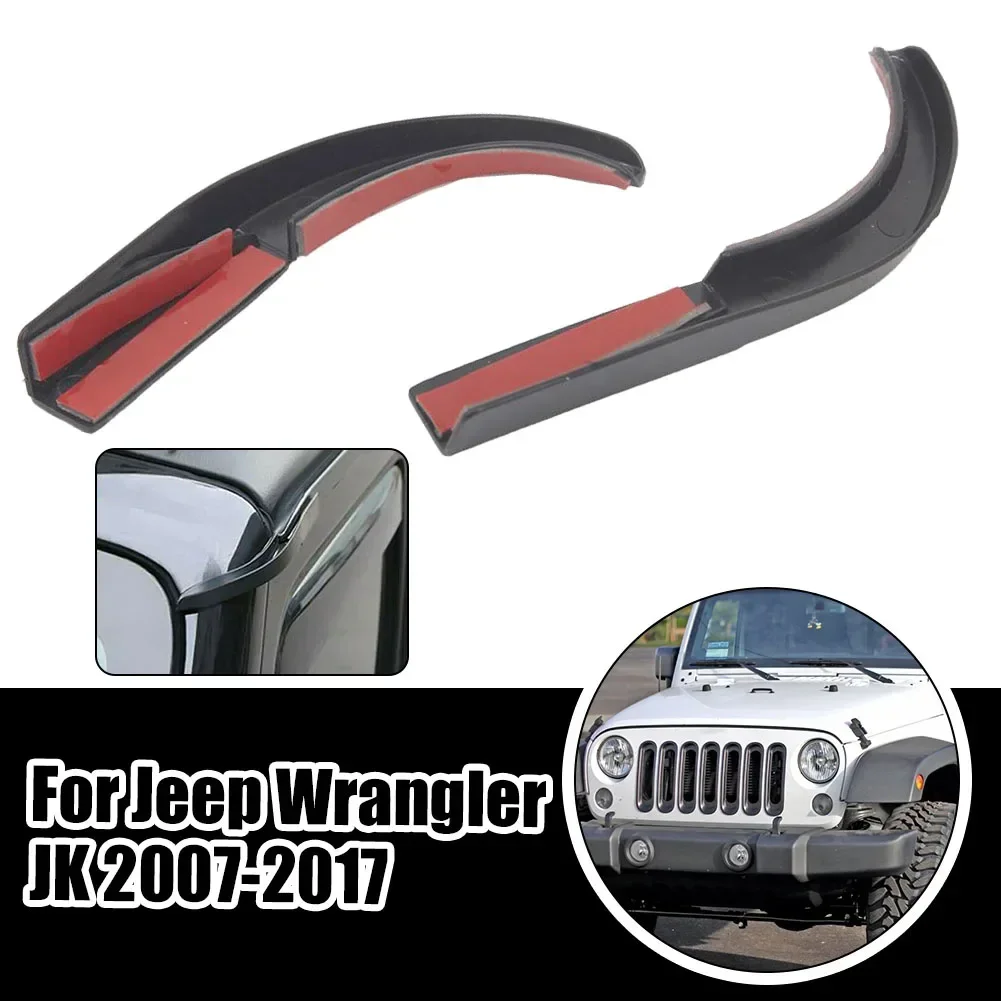 Car Roof Water Rain Gutters Suitable For Jeep For Wrangler JK 2007- Rain Trough Extension Fittings Auto Diverter Parts