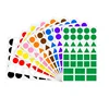 360-1080pcs Colored Triangles Rectangular Dot Stickers for Kids Student DIY Jigsaw Puzzle Geometry Stickers Scrapbook Labels 4