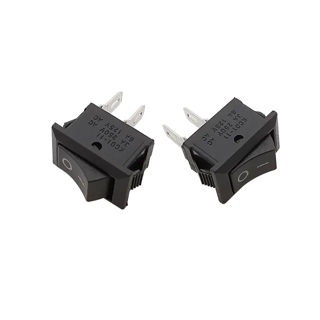 2x Mini Interrupteur à bascule SPST - KCD1-11 3A 250v 10x15mm on/off