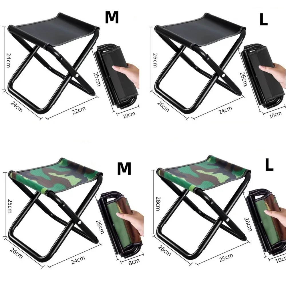 Outdoor Portable Folding Pocket Travel Camping Train Subway Queue Car Lightweight Mini Stool Fish Stool Leisure Stool Supplies 5