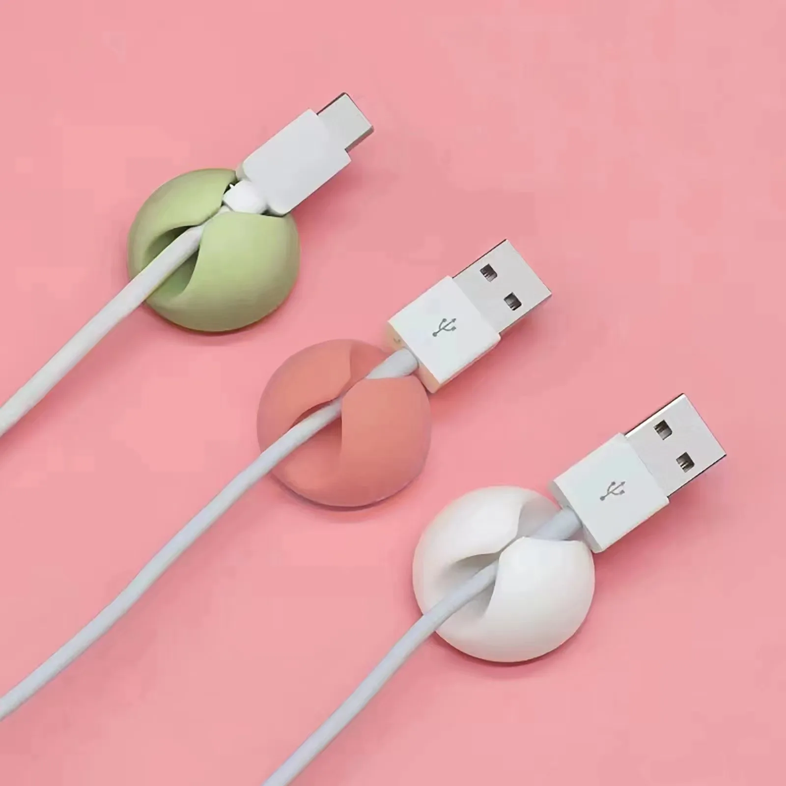 3pcs Ultimate Cable Clips, Cord Holder & Cable Organizer for Desk, Home, Car & Office Supplies Desk Storage cable organizer,cable clip,cable clamp