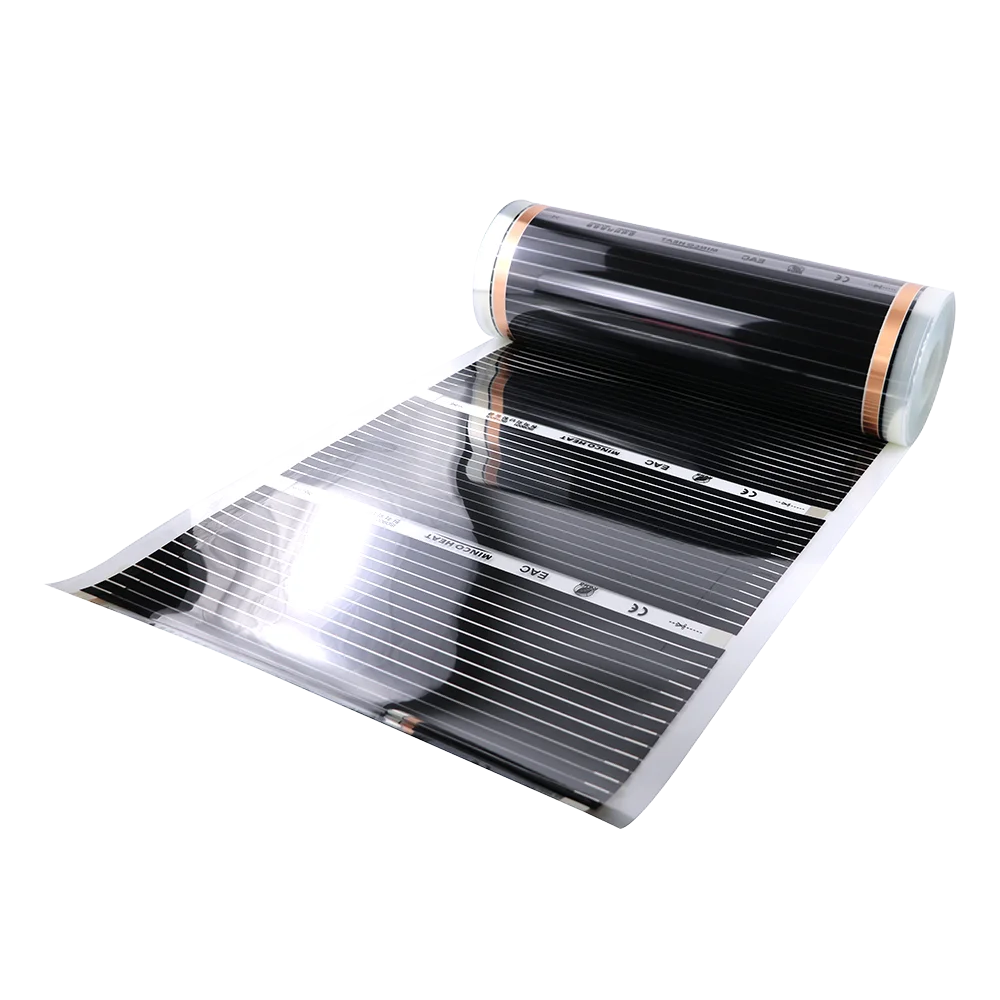 Electric Underfloor Heating Infrared Heating Film 200~240V 50/60Hz 220w/㎡ 220V 50/100cm Width 0.25~0.5 Square Meters