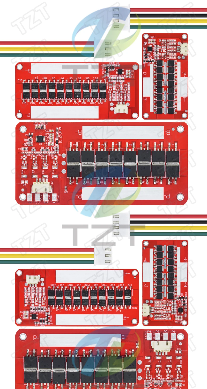 TZT BMS 3S 60A 100A 120A 12V 18650 Li-Ion LMO Ternäre Lithium-Batterie Ladeschutzplatine Eingang Ausgang Gleicher Anschluss – Detail 4