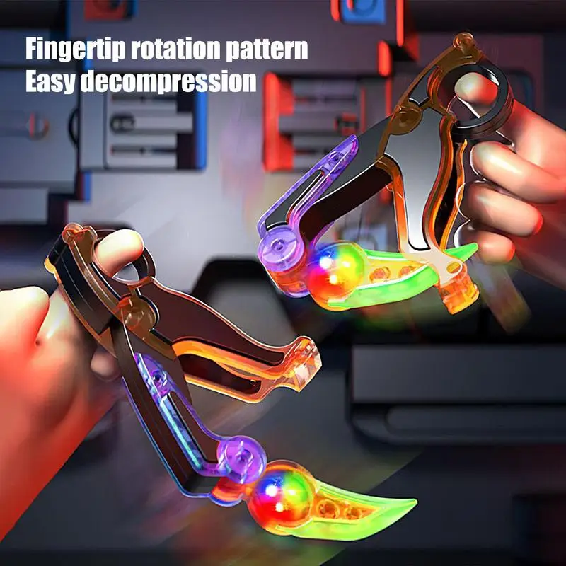 Fidget Anti Stress Toys Light-up Carrot Claw Knife Toy for Teens