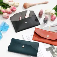 Envelope Wallet PU Leather Cash Envelope Wallet Classic Fashion Long Women's Wallet Ferrule Name Card Holder Gift - Image 4