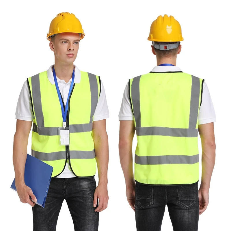 Car Reflective Safety Vest Fluorescent Safety Mesh Vest Emergency Reflective Strip Cycling High Visibility Jackets