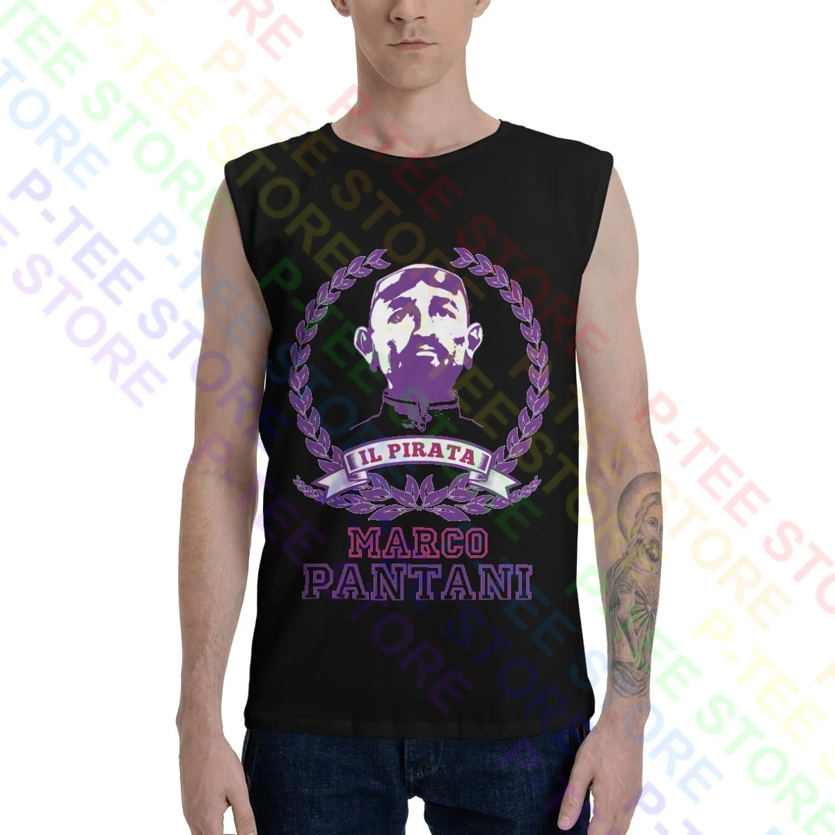 Marco Pantani Ciclismo Campione Il Pirata 15000 Canotte Gilet Camicia Senza Maniche New Hipster