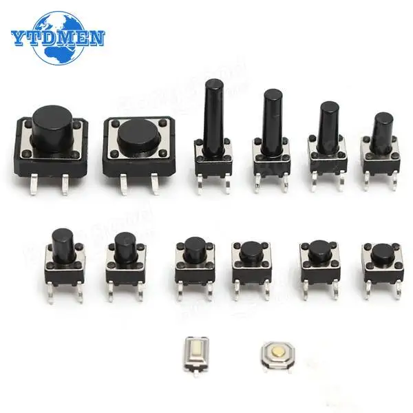 140pcs/lot 14types Momentary Tact Tactile Push Button Switch SMD Assortment Kit Set Life 100000 Times Promotion Price push button switch