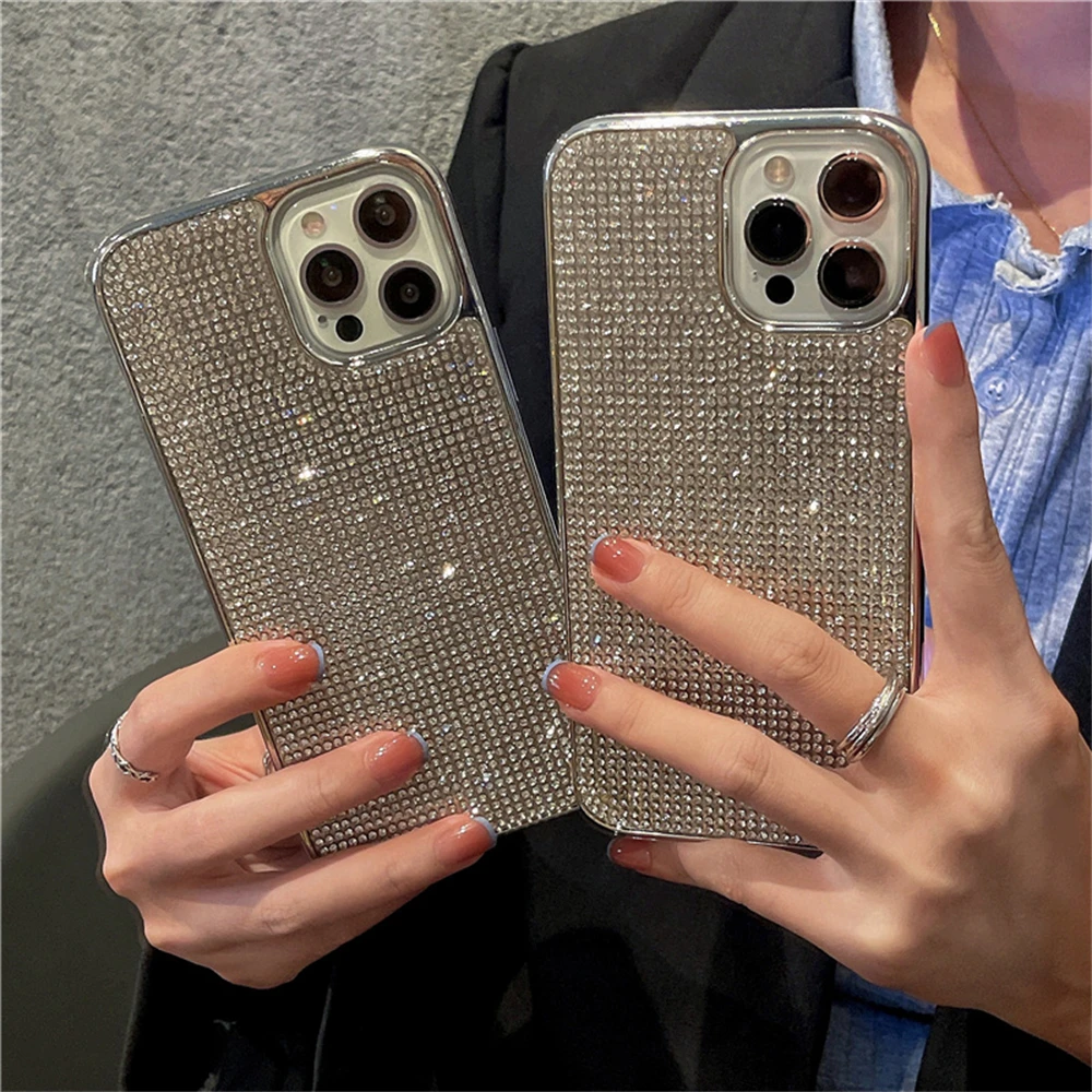 Custodia IPhone 13 Pro Glitter Oro – Morbida Antiurto Con Brillantini – Tybiky