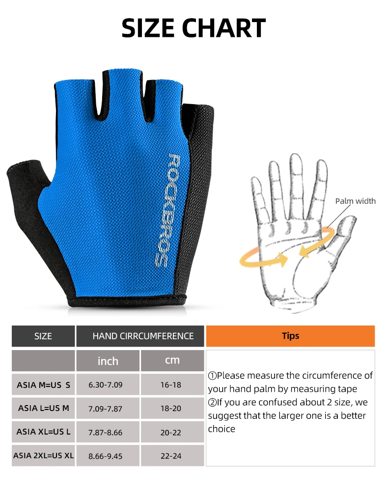 Cycling gloves Men Women Half Finger Sport Gloves Breathable Summer MTB Mountain