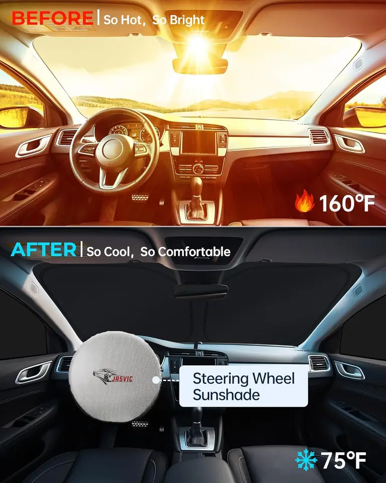 XHRING Windshield Sun Shade Sunshade Compatible With Kia Carnival 2025