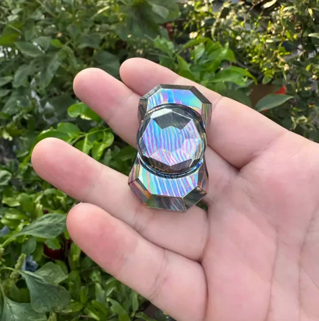 

Second-hand product EDC LQ Damascus titanium fingertip gyroscope Decompression toys