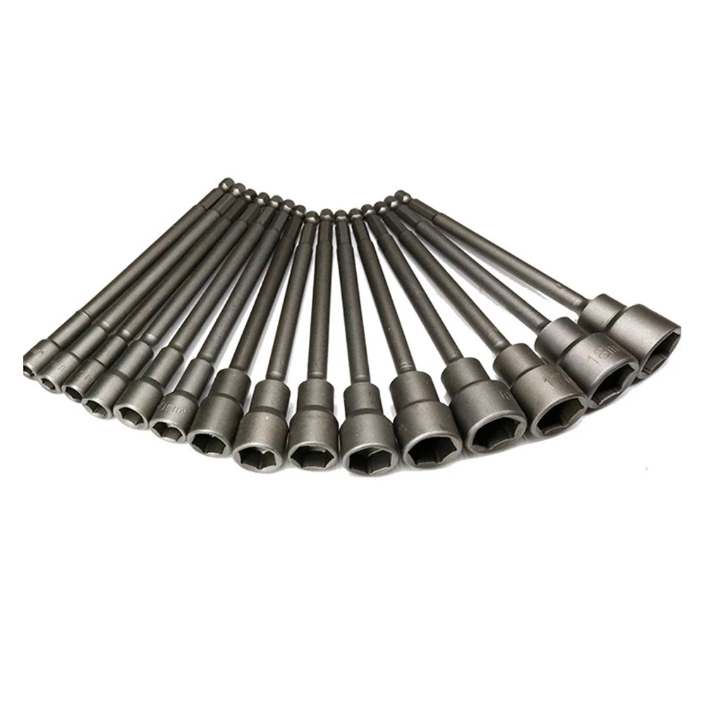 150mm lang 6mm-19mm Sechs kant mutter Treiber Bohrer Steckschlüssel Verlängerung hülse elektrische Schraubens chl üssel Verlängerung hülse – Detail 6