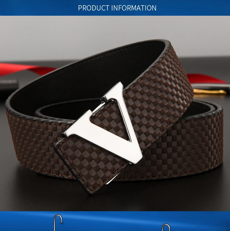 2023 Luxury Designer Brand Pin Buckle V Belt Men High Quality Women Mens Genuine Real Leather Dress Strap for Jeans Waistband