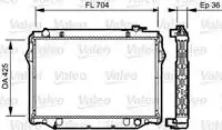 

734189 engine water radiator for