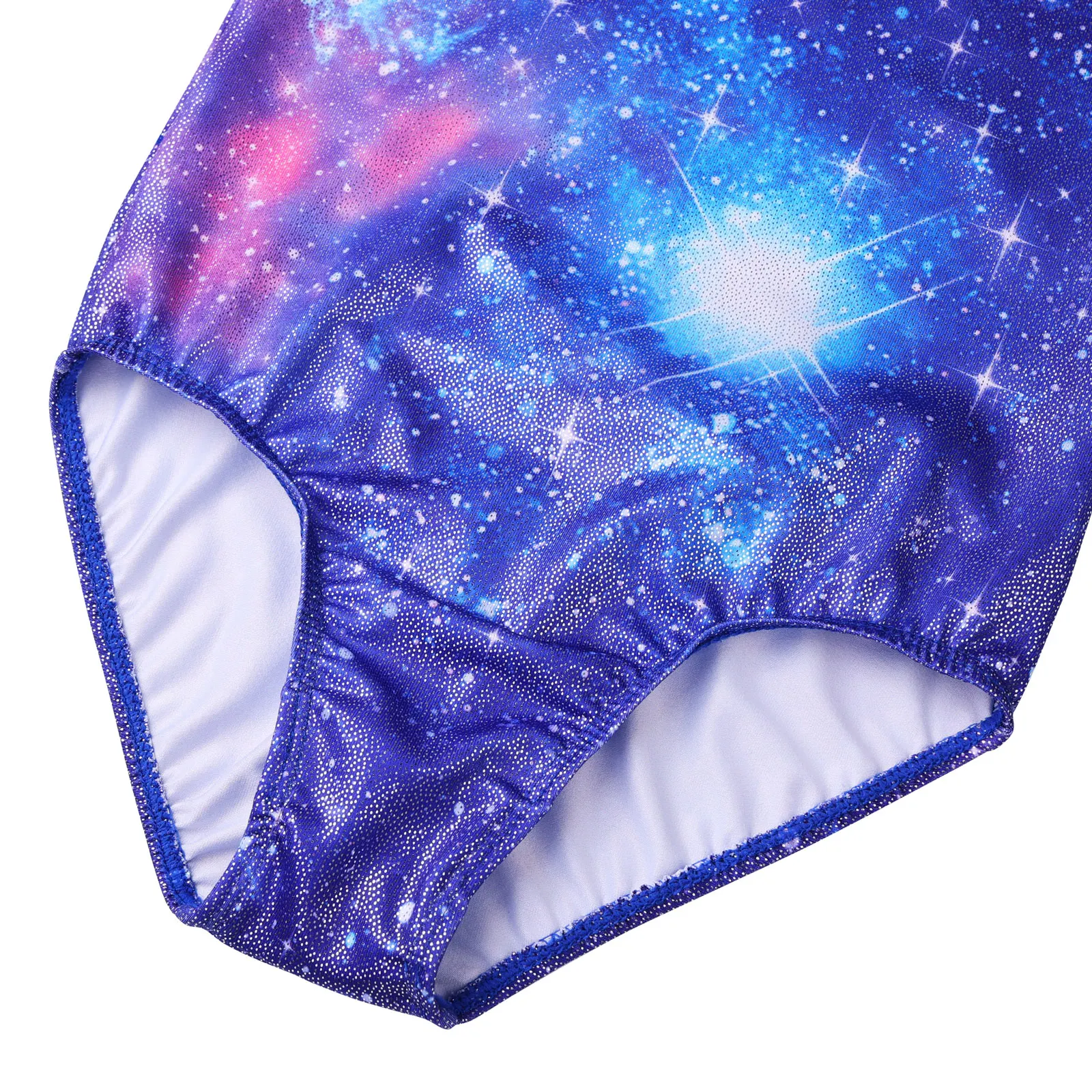 Kids Ballet Leotard Little Girls' One Piece Sparkly Gymnastics Leotard Practice Outfits 3/4 Sleeve Training Performance Clothes