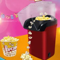 Household electric popcorn machineblower type mini popcorn bagging machine electric heating corn popper machine popcorn machine 1