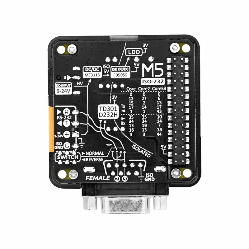 Módulo Oficial 13.2 de M5stack Rs232 com Conector Fêmea Db9 - Imagem 4