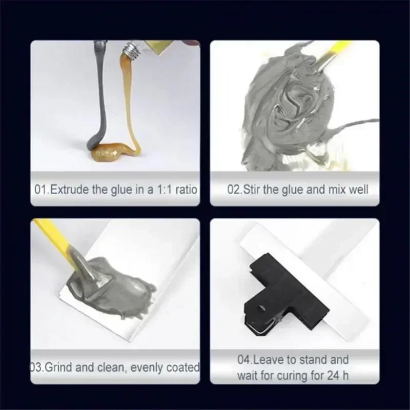 High Temperature Glue ZEXEF High Temperature Glue for Metal Welding Strength Repair Resistant Magic AB a Plastic Wood B Adhesive Purpose Bi Component