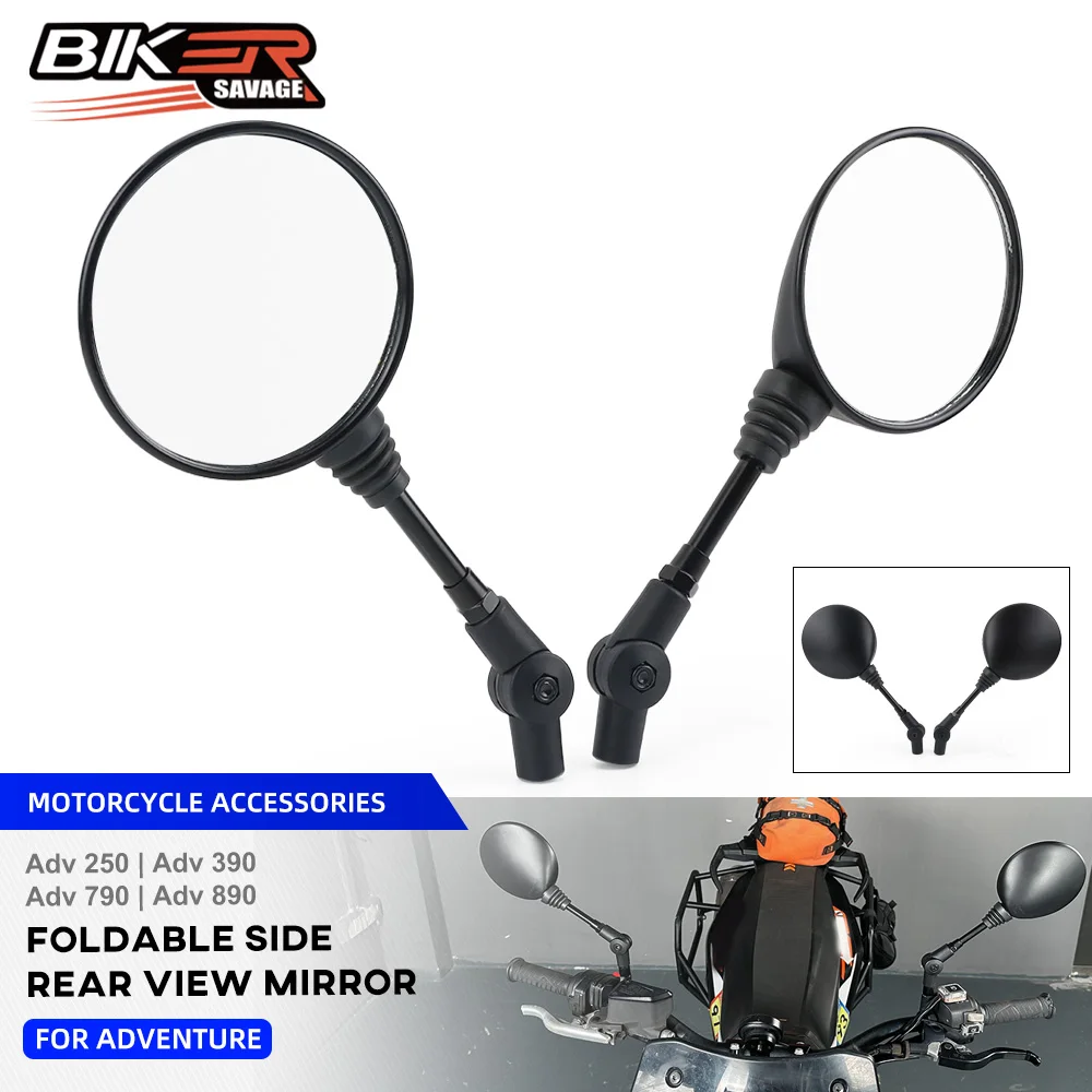 

E9 Floding Rearview Mirror For Duke 125 200 250 390 640 690 790 890 990 1050 1090 1190 1290 1390 Adventure Supermoto SMC R/S/T