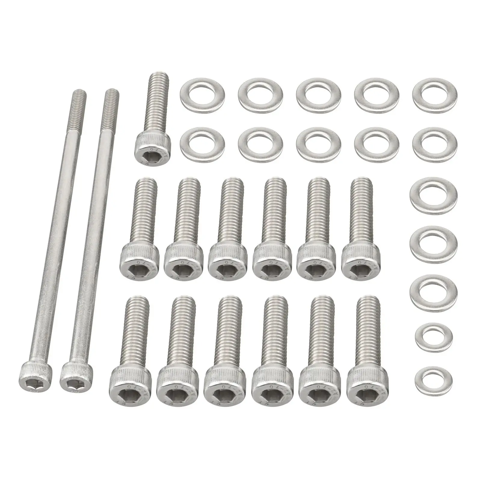 Schraubensatz für Ölwanne aus rostfreiem Stahl GM LS, für LSX LS2 LS3 LS6 LS7 4.8 5.3 6.0 6.2L, für LM7 LR4 LQ4 LS6 L59 LQ9 LM4 L33 LS2 LH6 L92 L76 LY2 LY5 LY6 LC9 LFA LH8 LMG LS3 L98 L9H L20 L94 LZ1 L99 L96 LC8 L77 – Detail 4