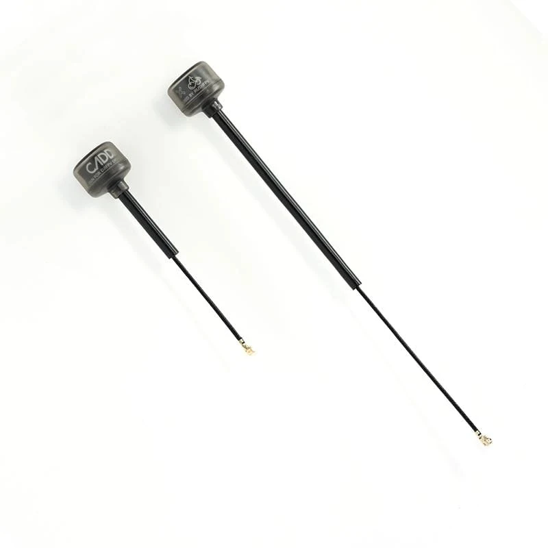 Deux câbles antenne FPV pour émetteur VTX, connecteurs RP-SMA mâle, longueurs 15cm et 8cm côte à côte.