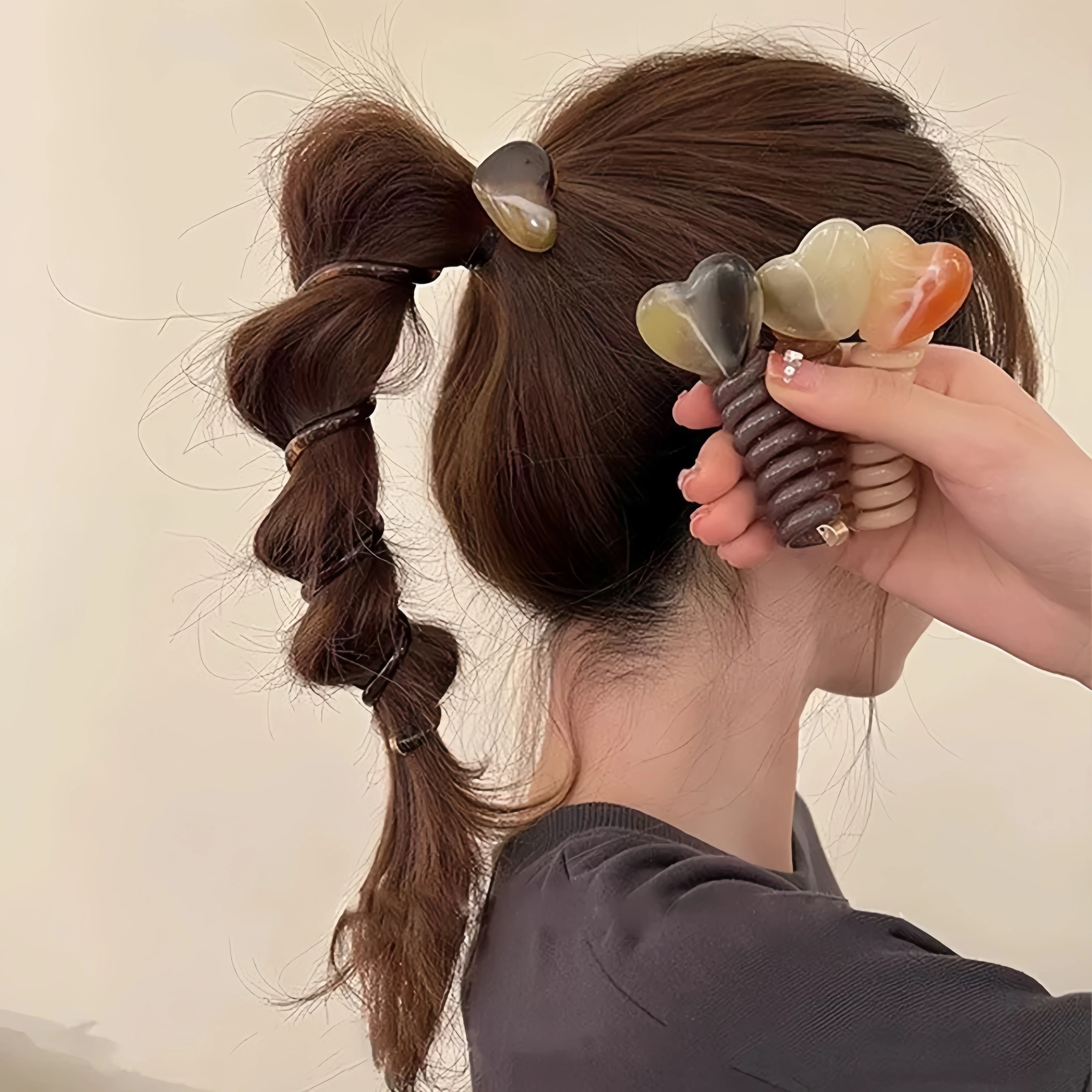 Loop Tied Ponytail Braid Hair Rope