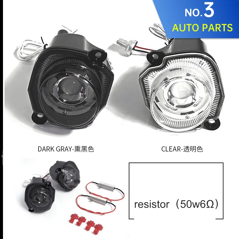 Clignotant de voiture rond à LED pour Suzuki Jimny, feu antibrouillard, feu  de jour, marqueur de tête blanc ambre, JB64, JB74W, 2019, 2022 - AliExpress