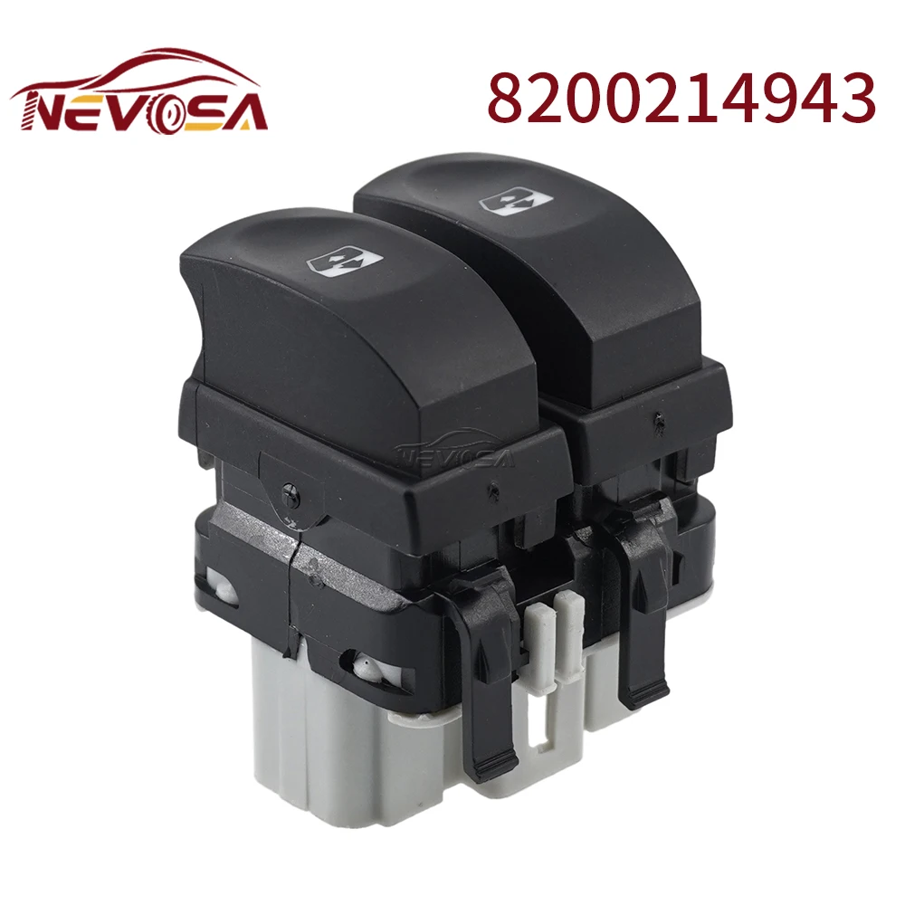 NEVOSA Driver Side Electric Glass Lifter Power Window Switch Button 8200214943 For Renault Clio III Modus Twingo II 2005-2019