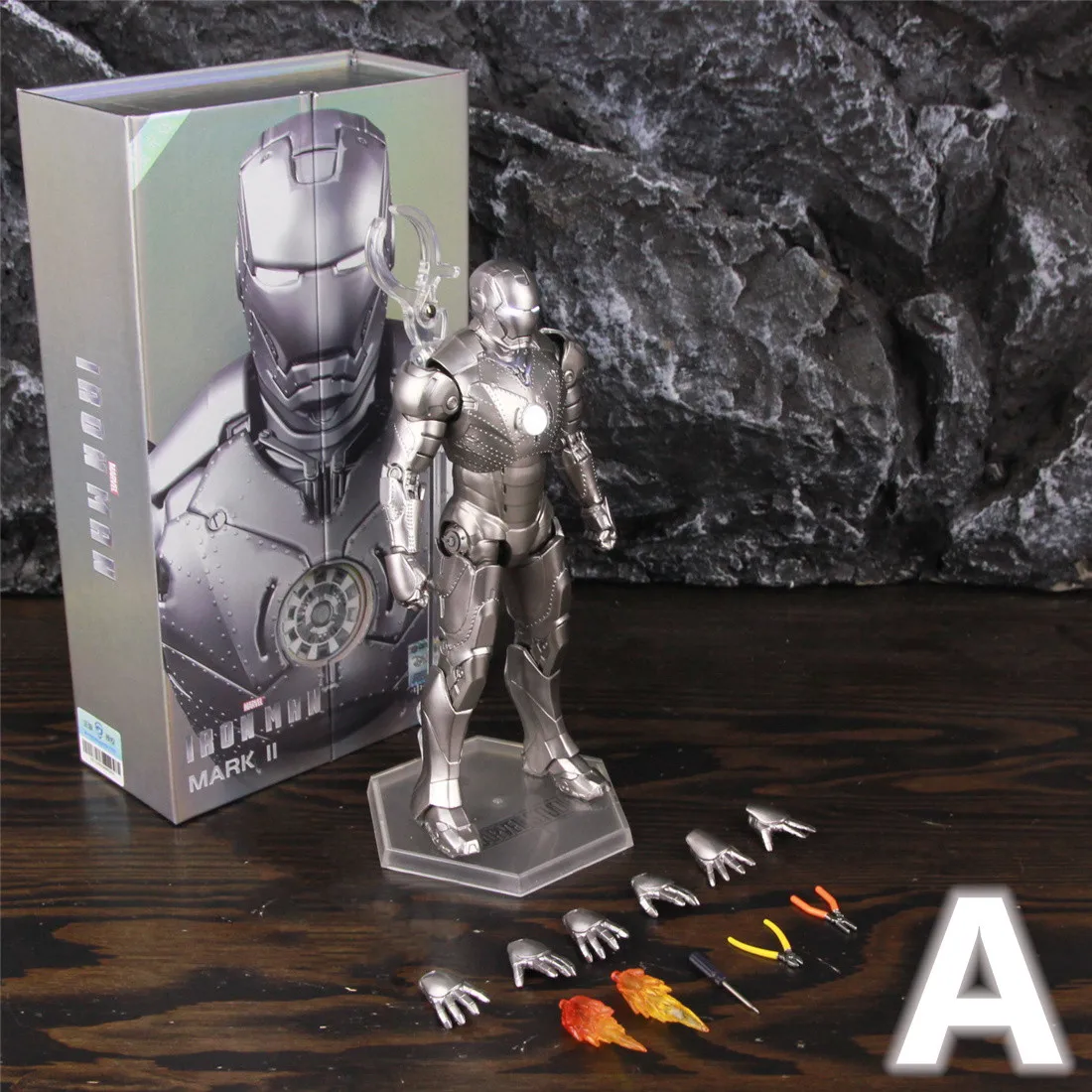 マーベル,アイアンマン,mk2,マークiiによる7インチのアクション