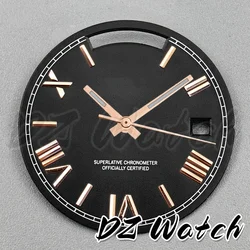 Sunberts 29MM Roman Edge Watch Dial with Dual Date Calendar and Hands for Automatic Movement Watches (02)