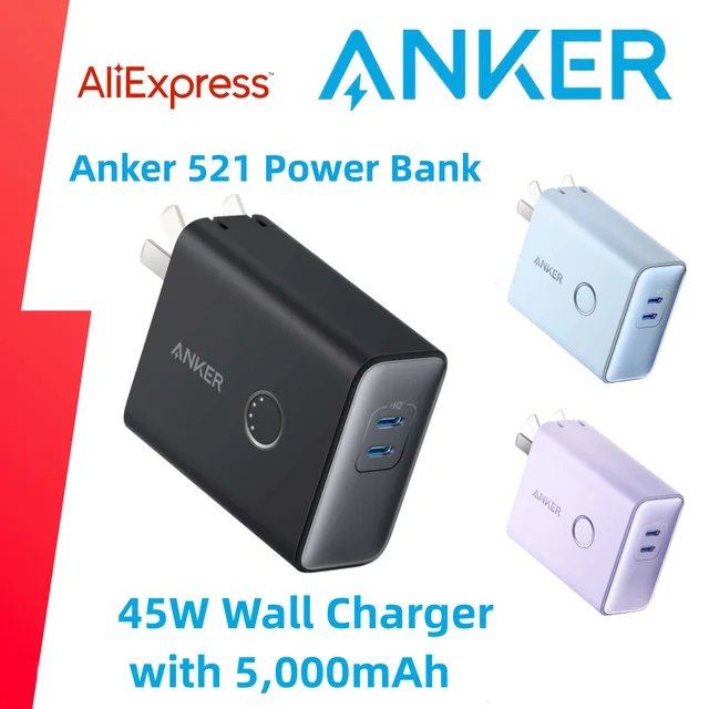 Anker Charger Power Bank, Power Bank Wall Charger