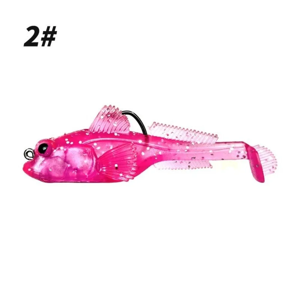 2pcs 9g Weight Silicone Goby Lure 12g Weight Perch Tackle TPE Fishing Lure Soft Material Jig Hook Swimbaits Jigging Technique