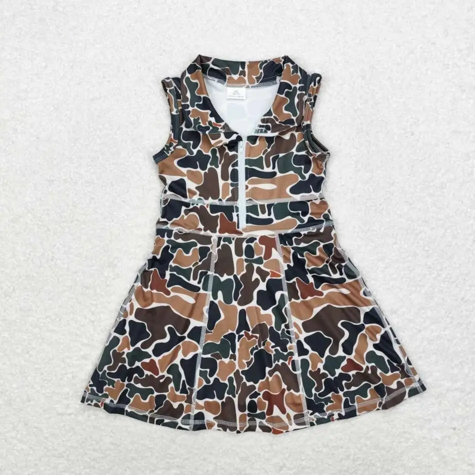 طفل فتاة الصيف رياضية Acive ارتداء مع القلاع الزرقاء سترة يوجا أعلى الرياضة Skorts طفل الفتيات الملابس فساتين مجموعات