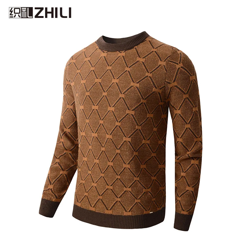 

Men's Casual Crewneck Sweaters Cable Knit Thermal Pullover Sweater