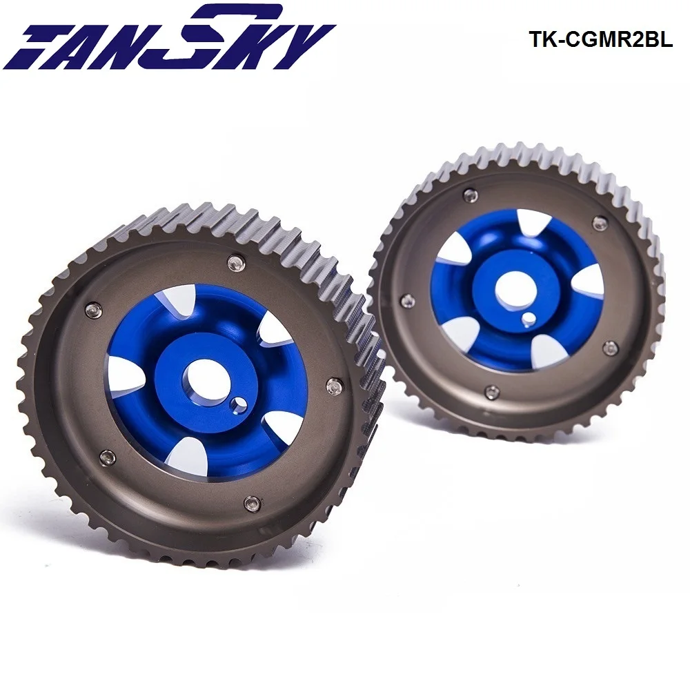 For Toyota Celica/MR2/3S-GTE Upgrade Adjustable jdm 2Pcs Aluminium Camshaft Cam Gear Blue TK-CGMR2BL