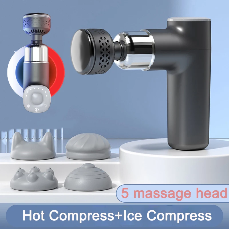 

Electric Fascia Gun Massager Smart Booster Massage Gun for Body Massage Relaxation Cold&Hot Compress Fitness Muscle Pain Relief