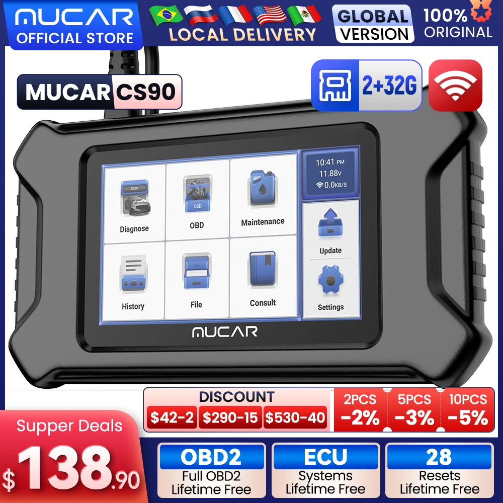 MUCAR CS90 Profi OBD2 Diagnoseger&auml;t KFZ Ausleseger&auml;t 28