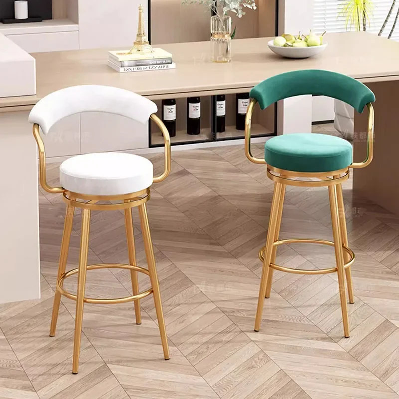 Leisure Stylish Bar Chairs bar chairs Designer Support Comfortable Luxury Chairs High Bistro Taburete Alto Para Cocina Modern Furniture