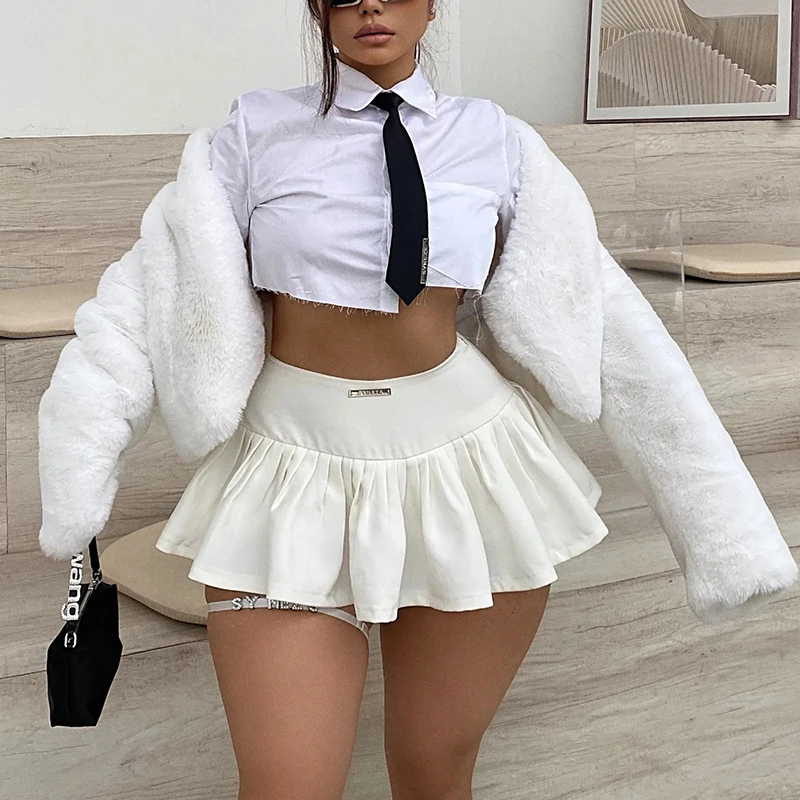  ѱ м ª Pleated ĿƮ ߰ſ   㸮 Bodycon Ƽ ȭƮ ũ ̴ ĿƮ a  ĿƮ Ʈ Ŭ