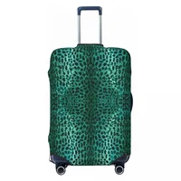Custom Tropical Wild Animal Leopard Skin Leather Texture Suitcase Cover Washable Travel Luggage Covers for 18-32 inch 6