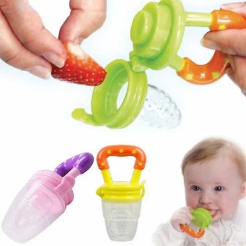 

20Pc/Lot Silicome Baby Feeder Feeding Fresh Food Fruit Juice Milk Shake Safe Supplies