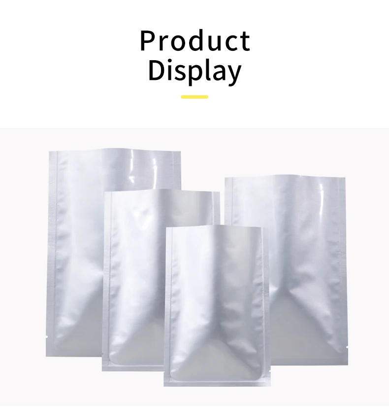 100 stücke Selbst-Dichtung Heißer Dichtung Flache Reine Aluminium Folie Feuchtigkeit-beweis Dichtung Tasche Tee Kaffee Bean Candy hause Verpackung Tasche – Detail 6