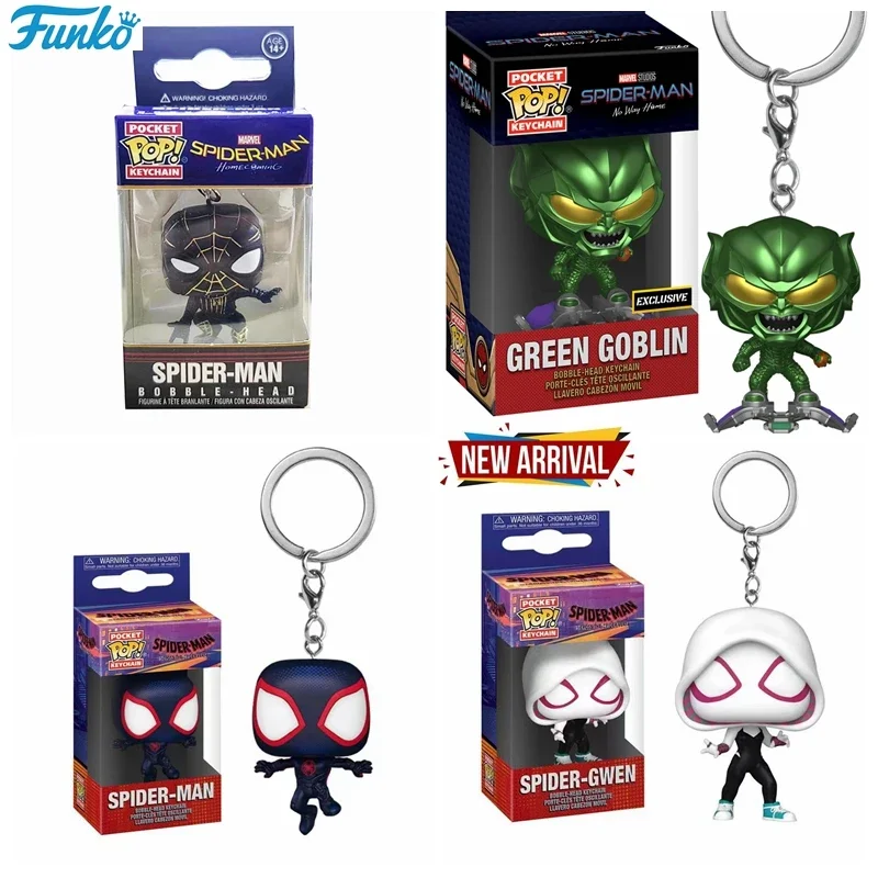 thumbnail image 2 of NUEVO FUNKO POP Spider-Man Spider-GWEN GREEN GOBLIN ZOMBIE HUNTER SPIDEY Peter Parker Mysterio llavero figura de vinilo juguetes, 2 of 5