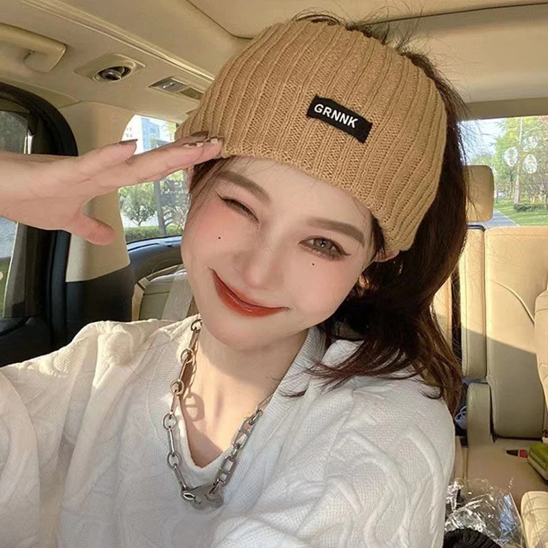 

Wide Knitted Headbands Hat Elastic Sports Hair Bands Women Headband Solid Color Hair Accessories Warm Headwrap Women Girl